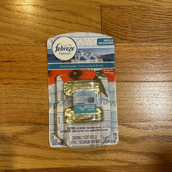 NIB Febreze Refresh Lot of 7 Refill Cartridges Fresh Meadow Island Refresh Greek - Picture 3 of 6